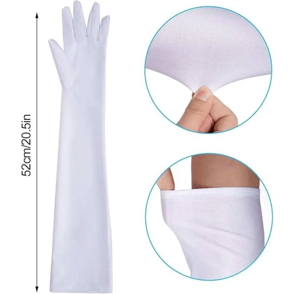 🤍✨ 6PCS 1920s White Accessories Flapper Great Gatsby Retro Costume Set NEW